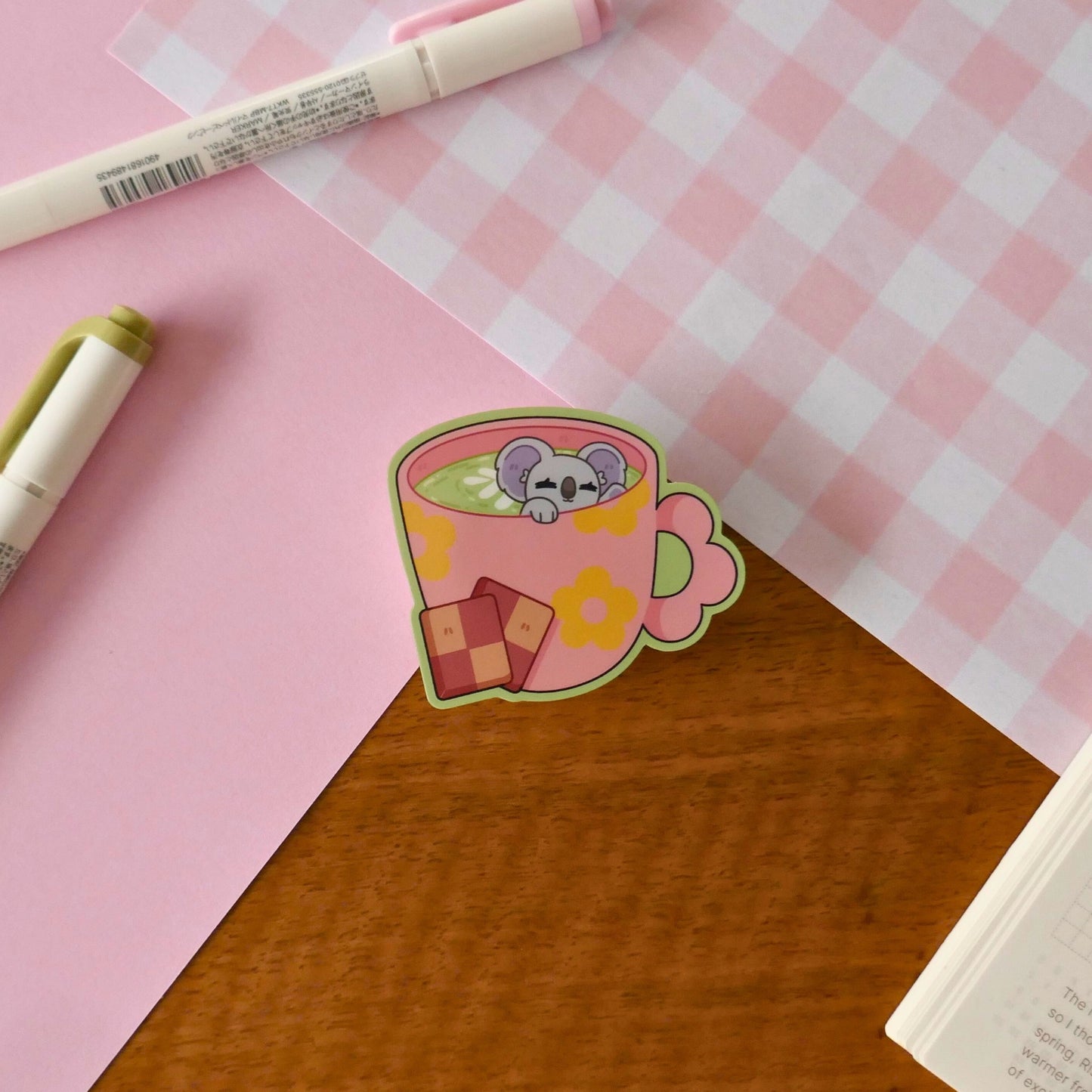 Matcha Latte Mimi Die-Cut Sticker