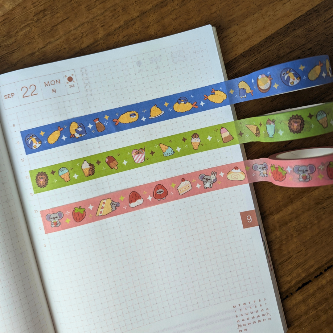 Puddles Shrimp Tempura Washi Tape
