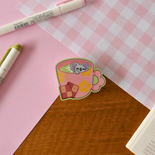 Matcha Latte Mimi Die-Cut Sticker