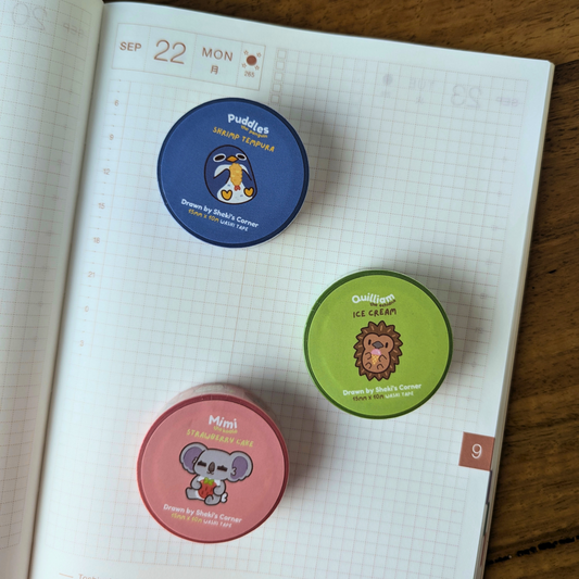 Puddles Shrimp Tempura Washi Tape