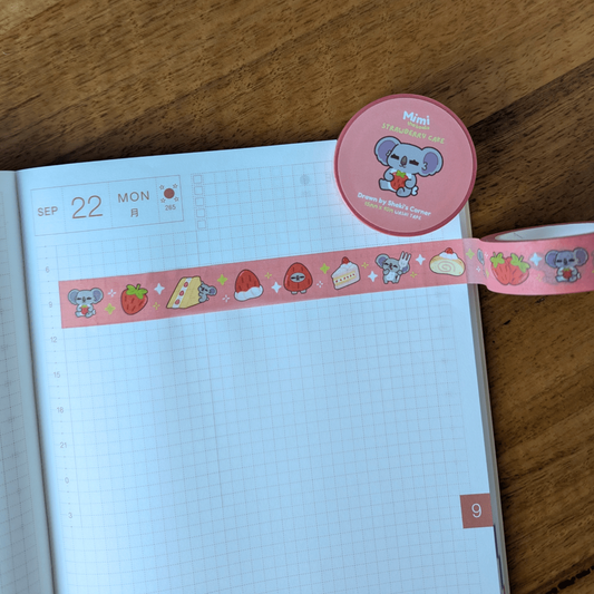 Mimi Strawberry Cake Washi Tape,Washi Tape,Sheki's Corner