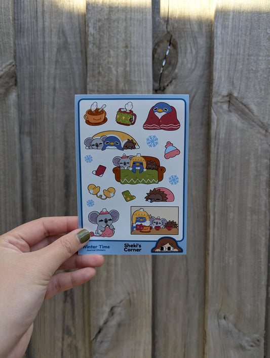 Winter Time 1 Sticker Sheet
