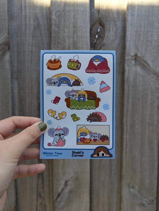Winter Time 1 Sticker Sheet