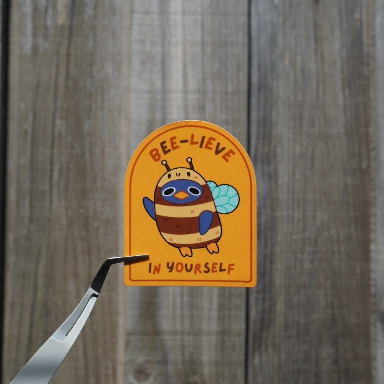 Bee-lieve In Yourself Puddles Die-Cut Sticker