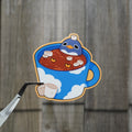 Hot Choco Puddles Die-Cut Sticker