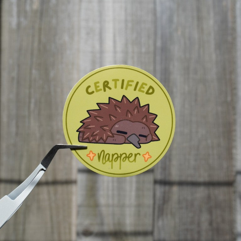 Certified Napper Quilliam Die-Cut Sticker