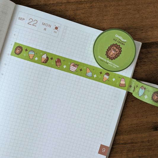 Quilliam Ice Cream Washi Tape,Washi Tape,Sheki's Corner