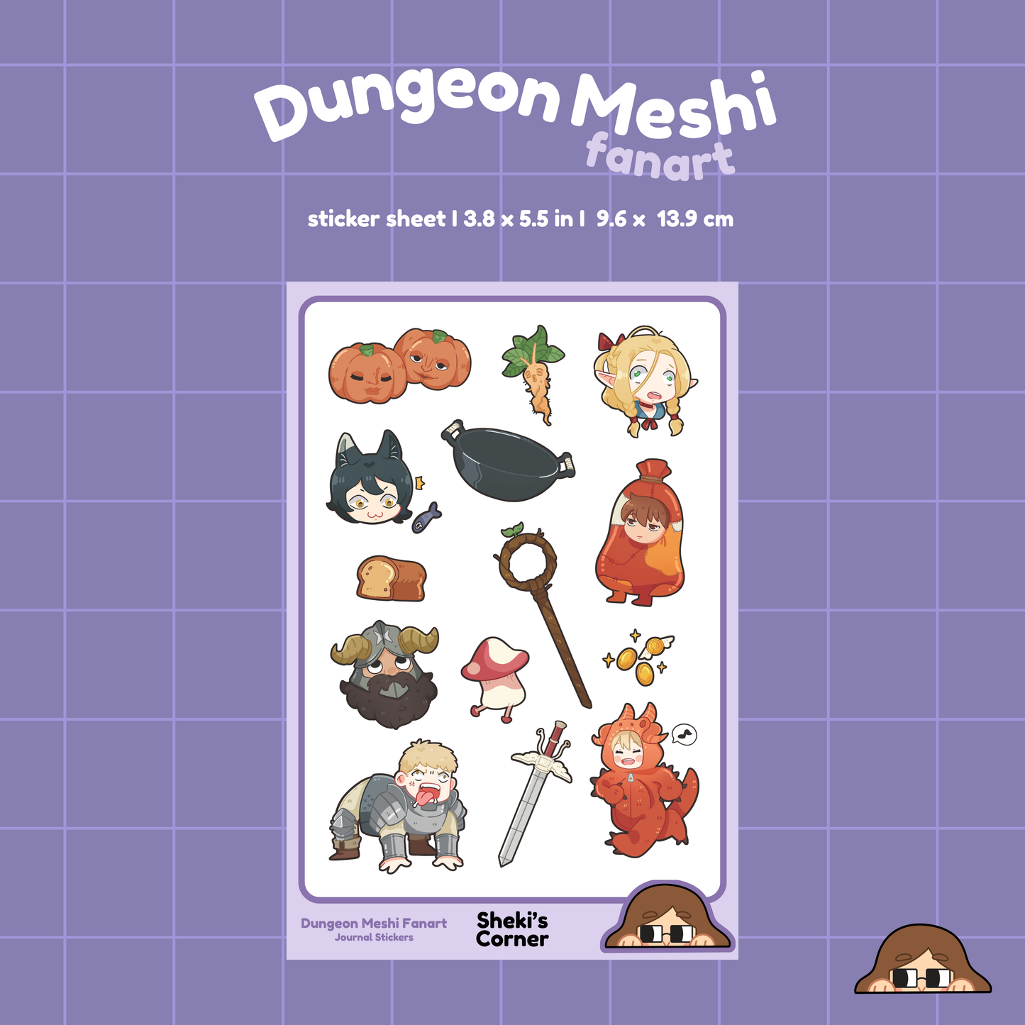 Dungeon Meshi Sticker Sheet