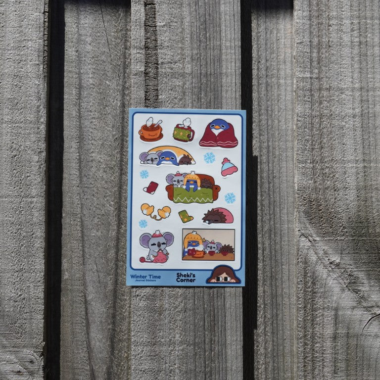 Winter Time 1 Sticker Sheet