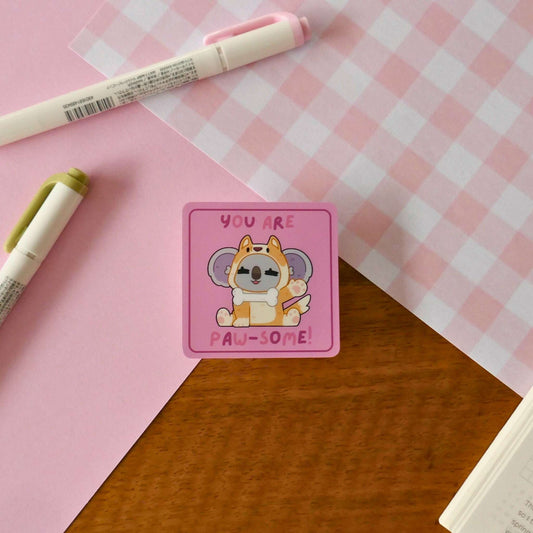 Pun-tastic Waterproof Die-Cut Stickers,Paw,Die-Cut,Sheki's Corner,Sheki's Corner.